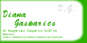 diana gasparics business card